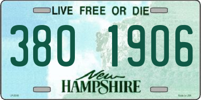 NH license plate 3801906