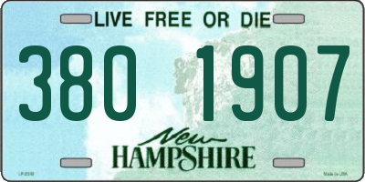 NH license plate 3801907