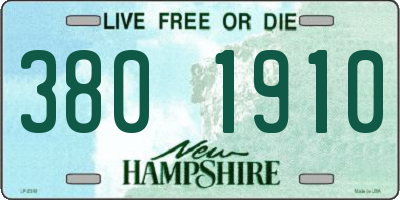 NH license plate 3801910