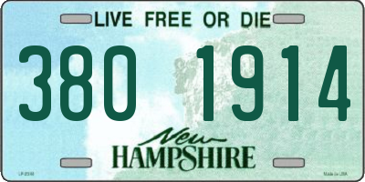 NH license plate 3801914