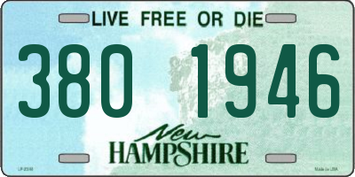 NH license plate 3801946