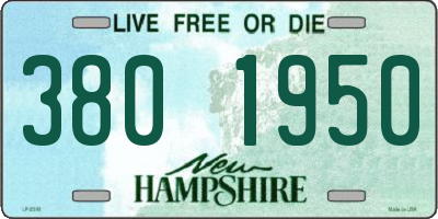 NH license plate 3801950
