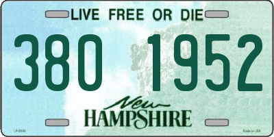NH license plate 3801952