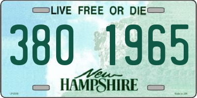 NH license plate 3801965