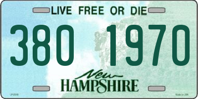 NH license plate 3801970