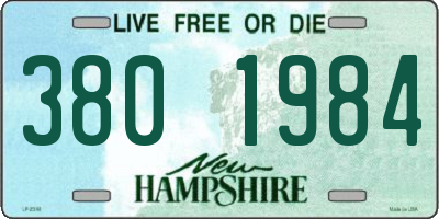 NH license plate 3801984