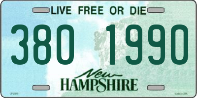 NH license plate 3801990