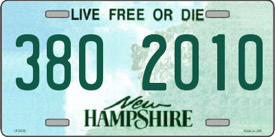 NH license plate 3802010