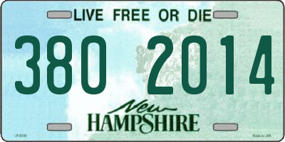 NH license plate 3802014