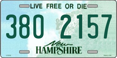 NH license plate 3802157