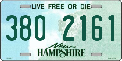 NH license plate 3802161
