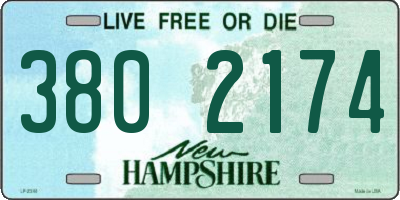 NH license plate 3802174