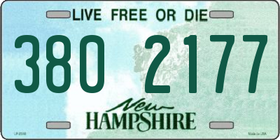 NH license plate 3802177