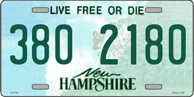 NH license plate 3802180