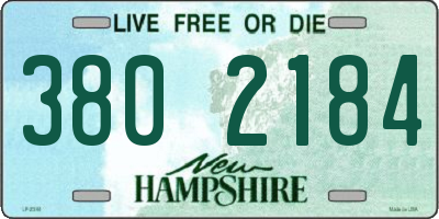 NH license plate 3802184