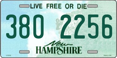 NH license plate 3802256