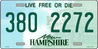 NH license plate 3802272