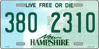 NH license plate 3802310