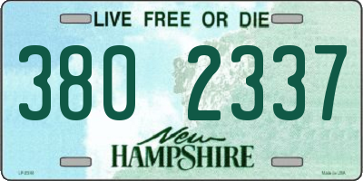 NH license plate 3802337