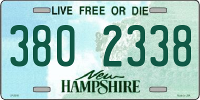 NH license plate 3802338