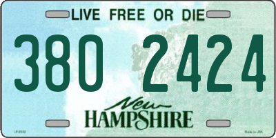 NH license plate 3802424