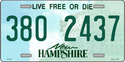 NH license plate 3802437