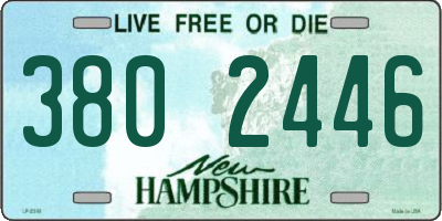 NH license plate 3802446