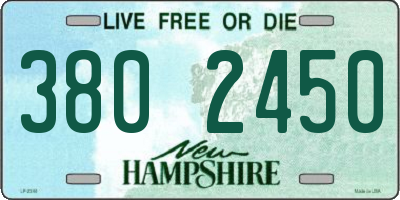 NH license plate 3802450