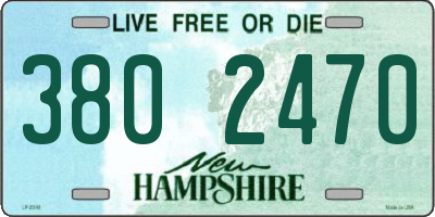 NH license plate 3802470