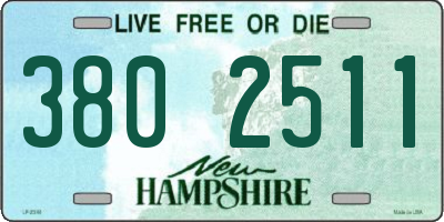 NH license plate 3802511