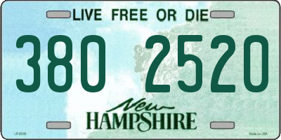 NH license plate 3802520