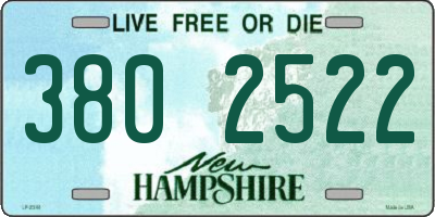 NH license plate 3802522