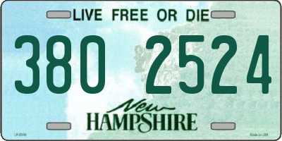 NH license plate 3802524