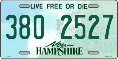 NH license plate 3802527