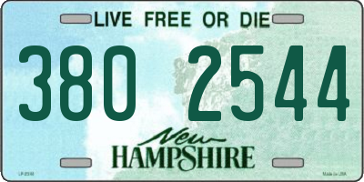NH license plate 3802544