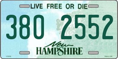NH license plate 3802552