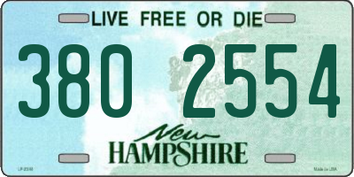 NH license plate 3802554