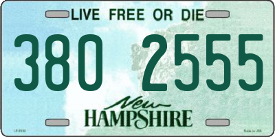 NH license plate 3802555