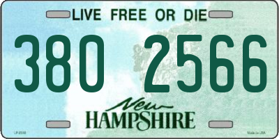 NH license plate 3802566