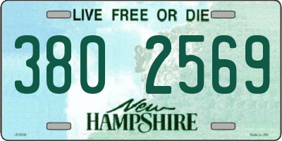 NH license plate 3802569