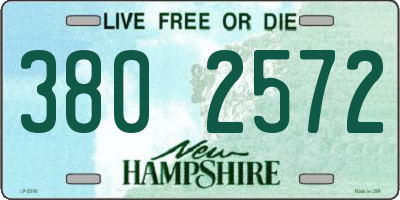 NH license plate 3802572