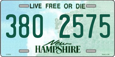 NH license plate 3802575