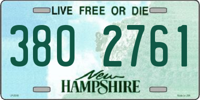 NH license plate 3802761