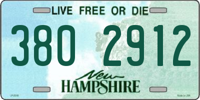 NH license plate 3802912