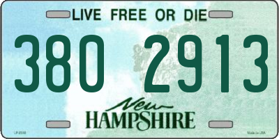 NH license plate 3802913