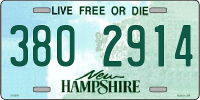 NH license plate 3802914
