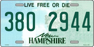 NH license plate 3802944