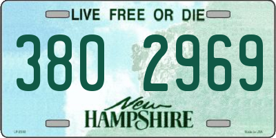NH license plate 3802969