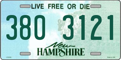 NH license plate 3803121
