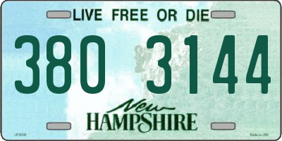NH license plate 3803144